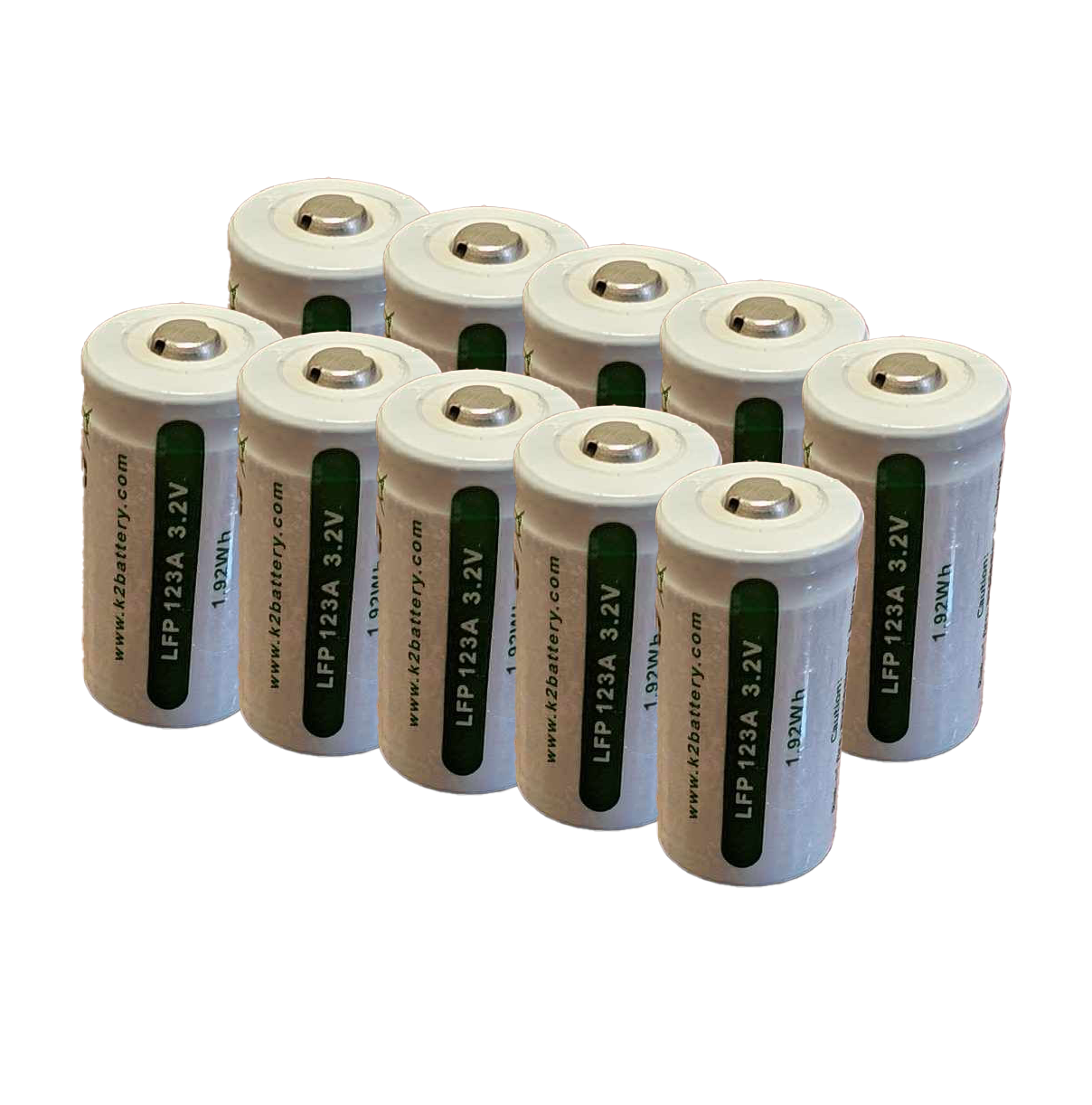 JY Power 10-PACK K2 CR123A 3.2V RECHARGEABLE Battery